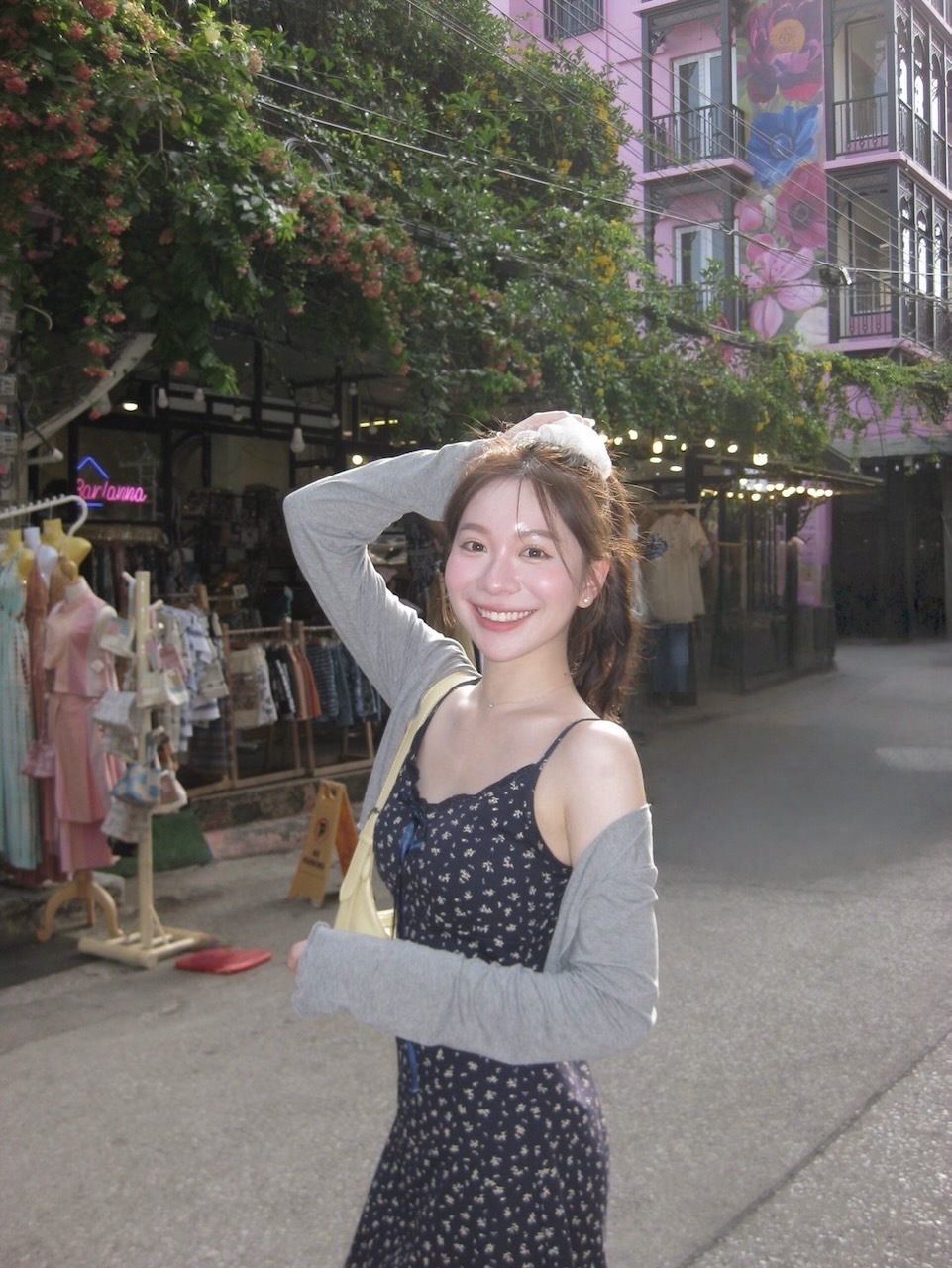 【imfine】車茂熙的衣櫥 碎花洋裝+罩衫 #5258