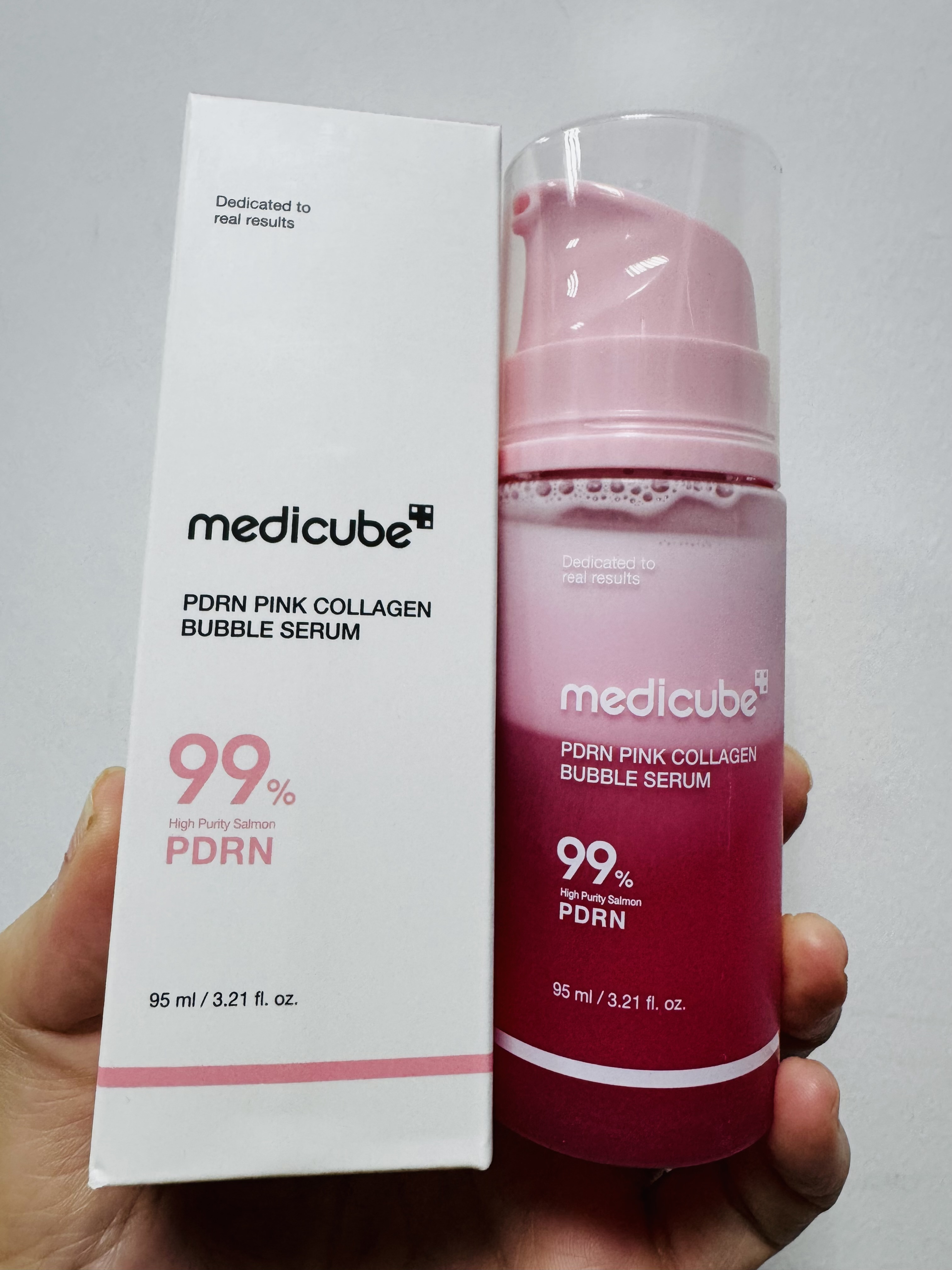 MEDICUBE PDRN粉紅膠原泡沫精華95ML**$128/1，2枝起$108