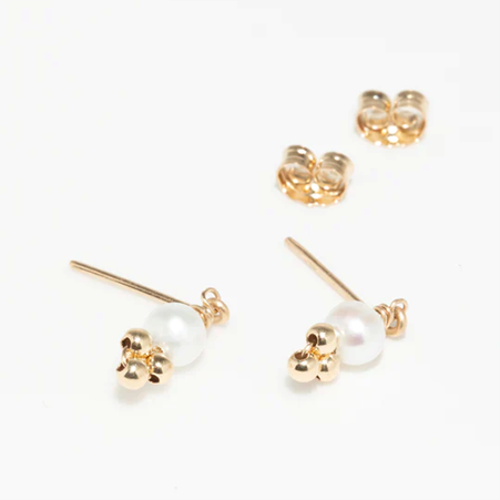 1YA0326-157 [YAY PARIS] Gaia Chips Cultured Pearl Laminated Gold #300ppgr101 (EU)