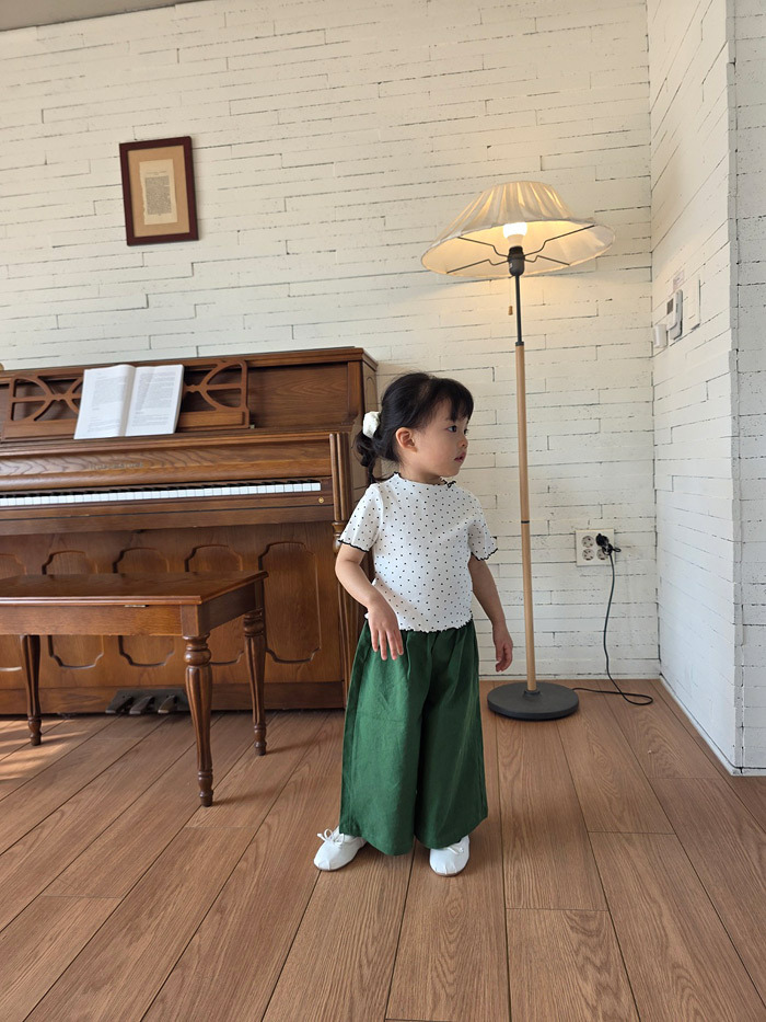 正韓夏COLOR 兩色愛心口袋寬褲