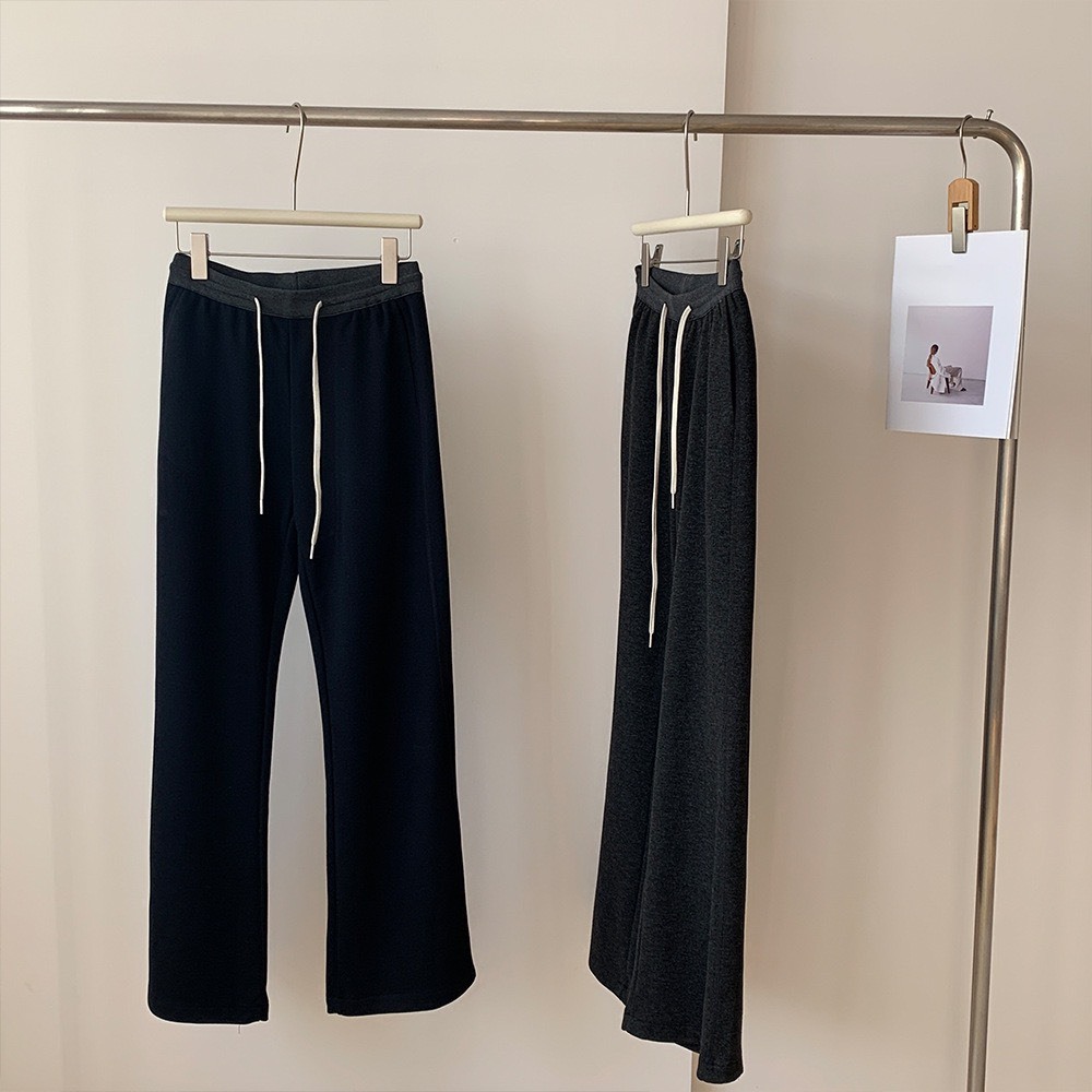 No.2358 羊毛醋酸拼接休閒褲