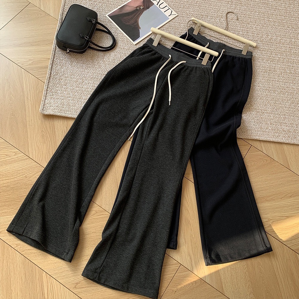No.2358 羊毛醋酸拼接休閒褲