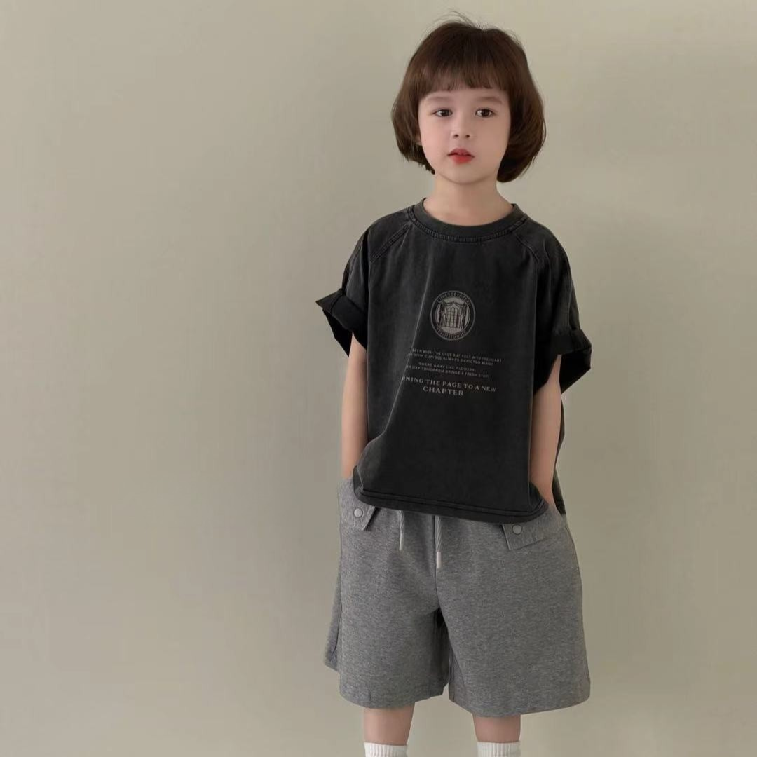 26夏 復古水洗短版上衣