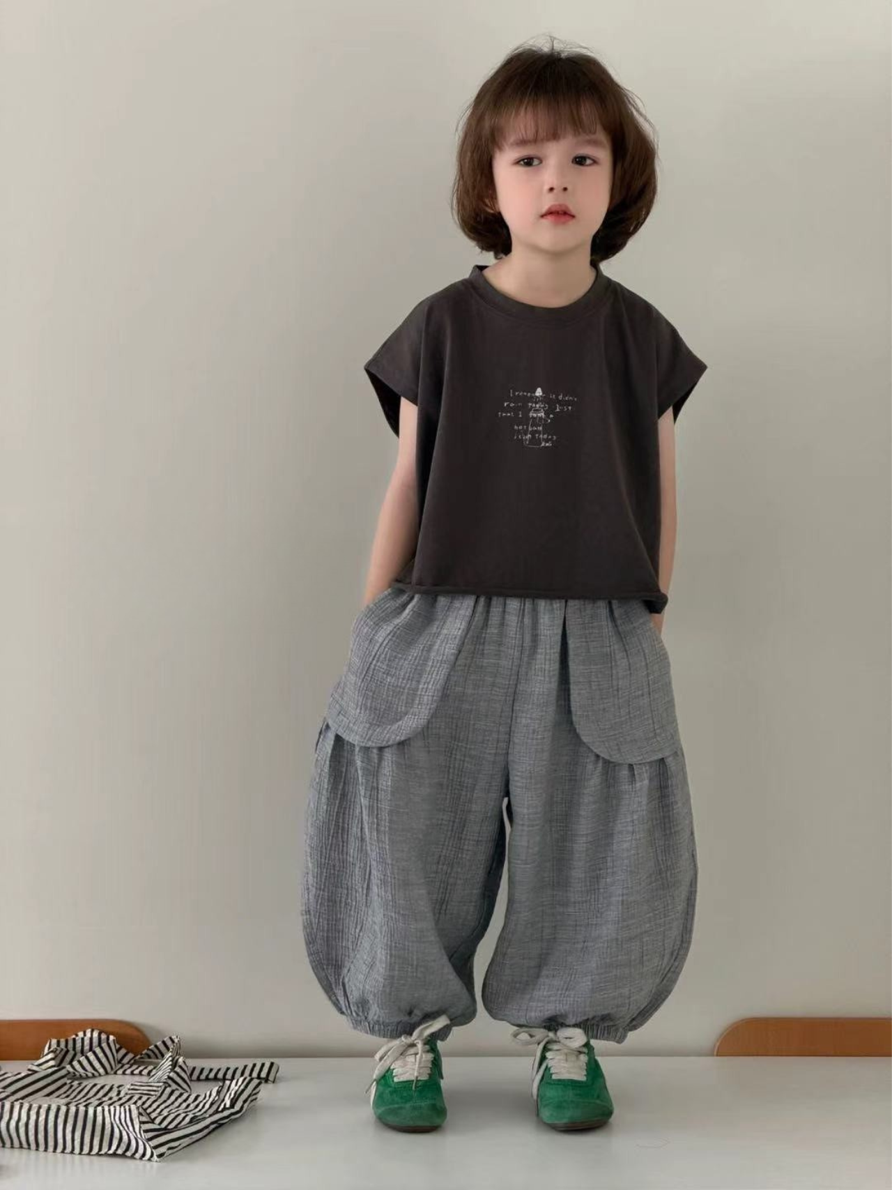 26夏 滾邊設計棉質背心