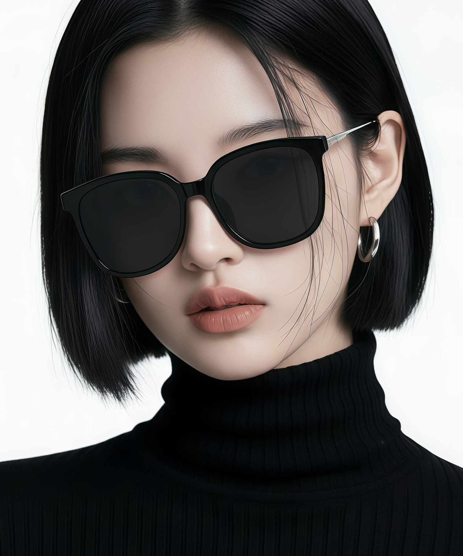 Q32 RECLOW REWEGO SUNGLASS BLACK