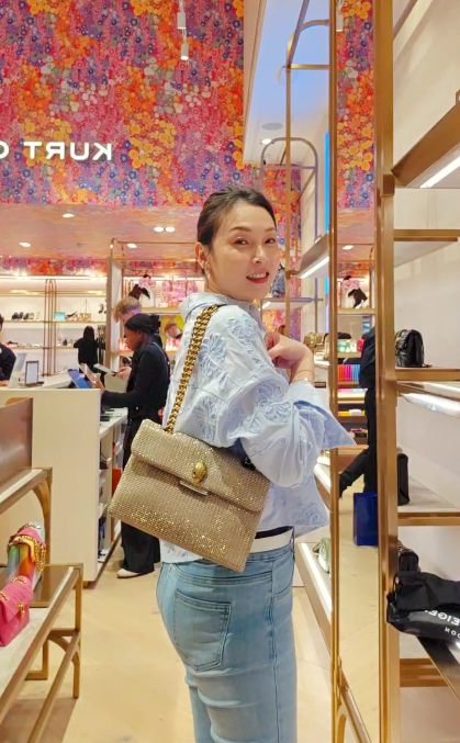 英國代購 (獨立訂單)-Kurt Geiger London fabric kensington bag