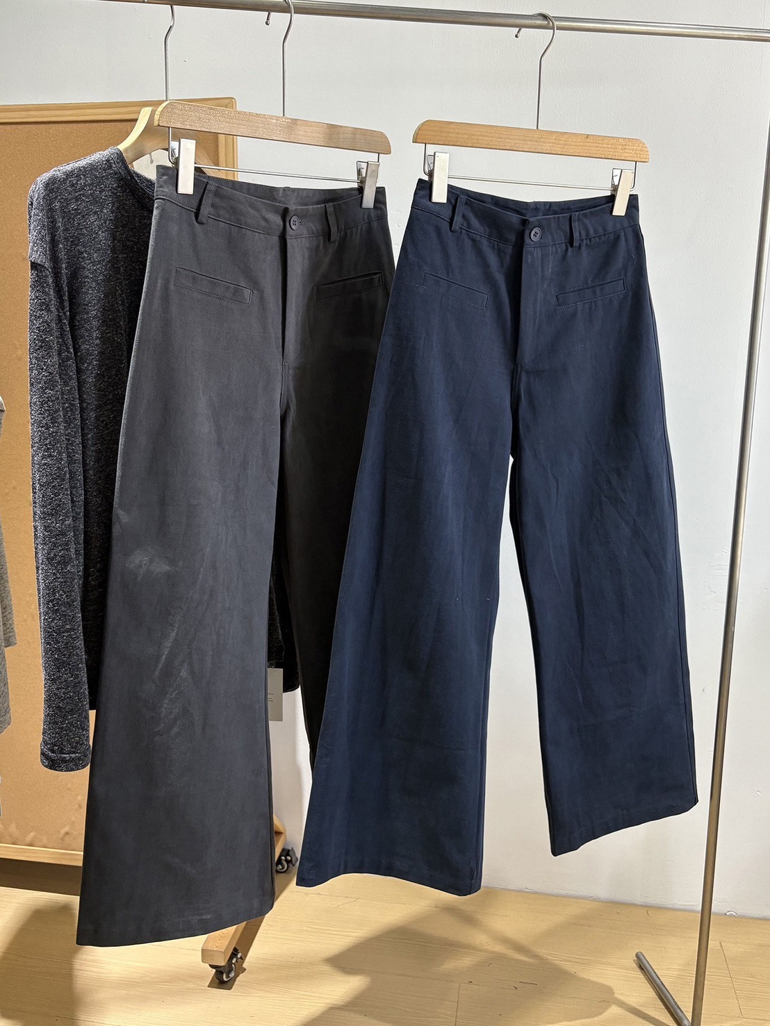 No.2357 一字口袋極簡直筒褲