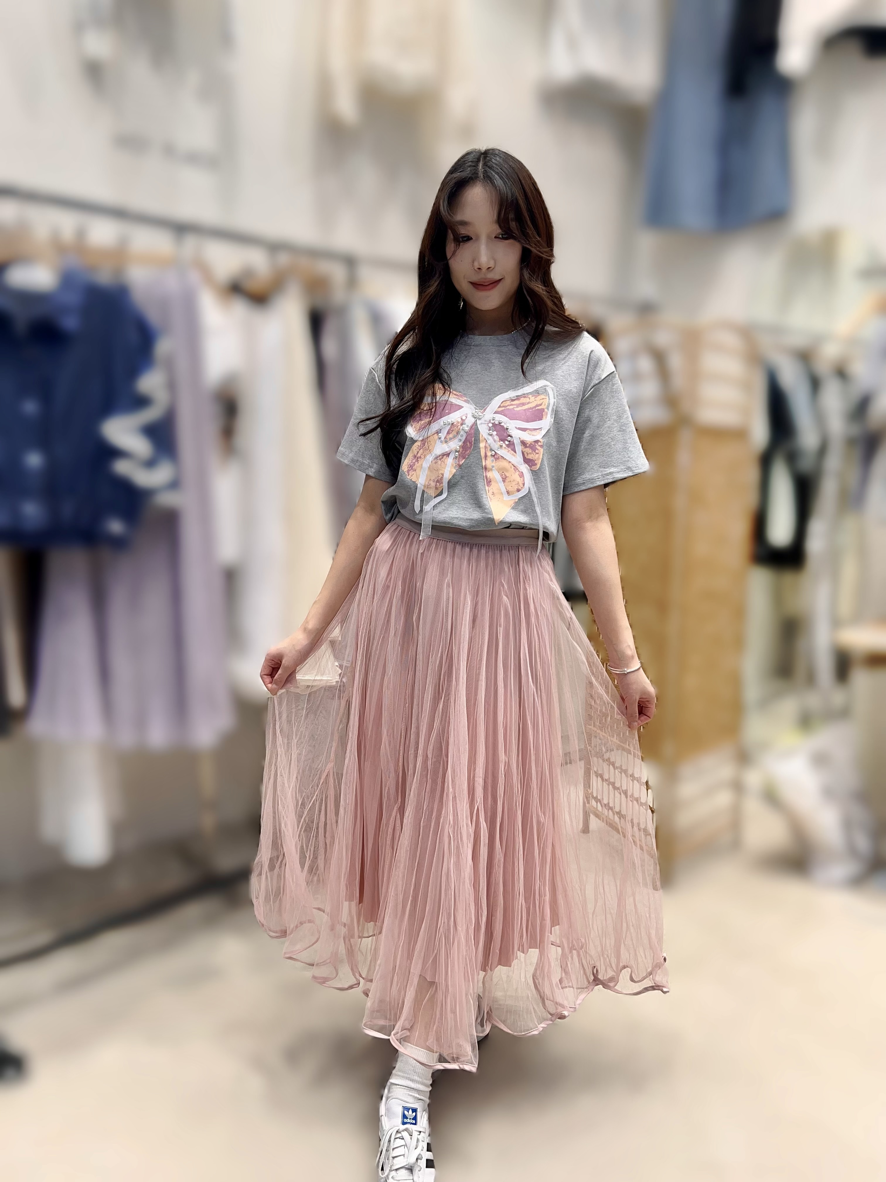 HP07  長紗裙  腰25-43 HIP66 長 34$409 (一口價)