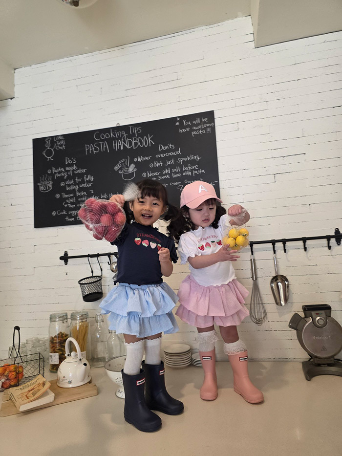 正韓夏COLOR 兩色粉嫩色褲裙