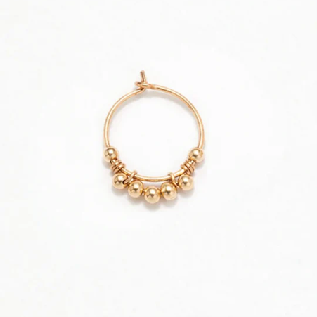 1YA0326-174 [YAY PARIS] Priya Mini Hoop Earrings Laminated Gold#23AHC-301padept100 (EU)