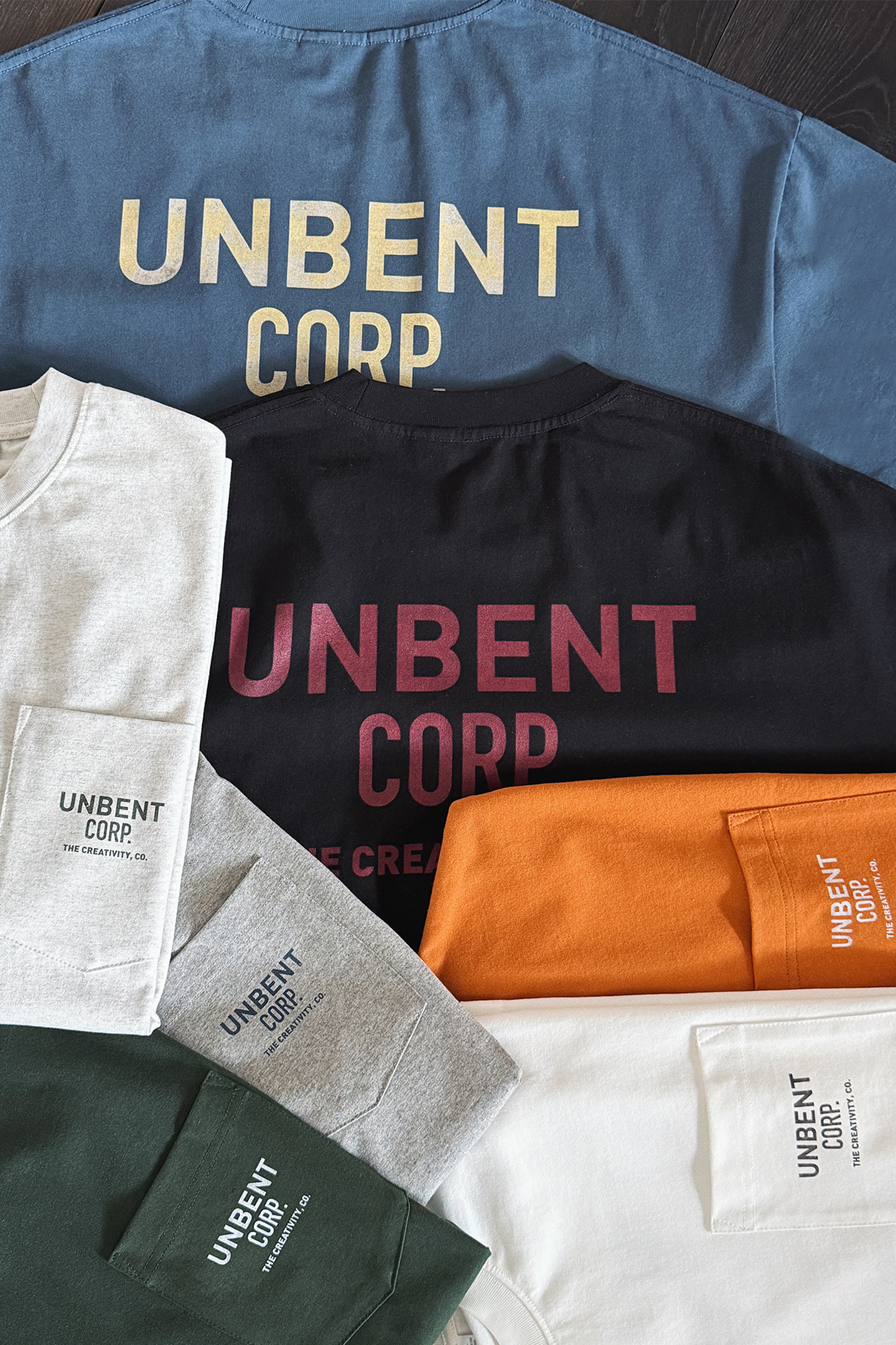 Unbent 26 S/S 撞色印花字體口袋短袖