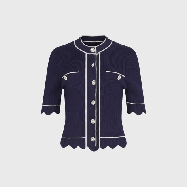 1AF0323-050 [ANNE FONTAINE] Tais Top Blue #P25F317522 (EU)