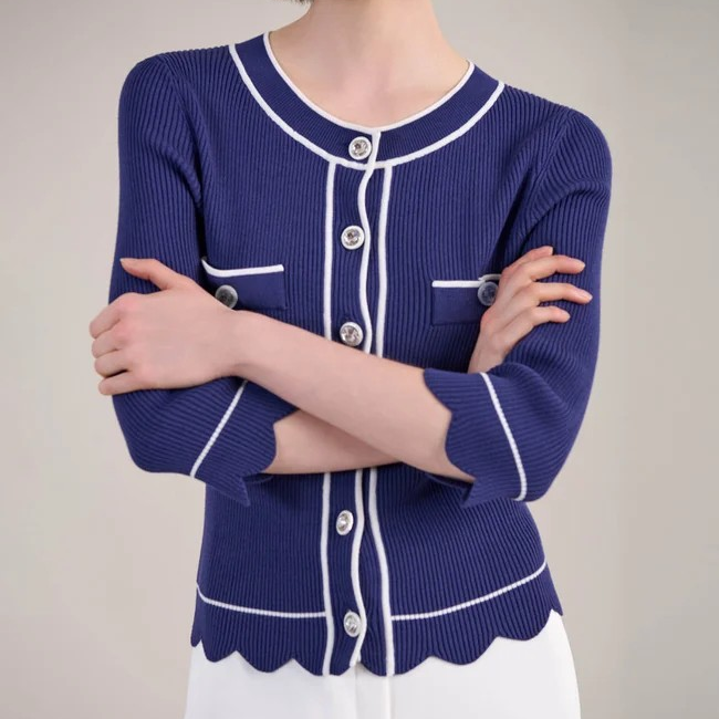 1AF0323-050 [ANNE FONTAINE] Tais Top Blue #P25F317522 (EU)