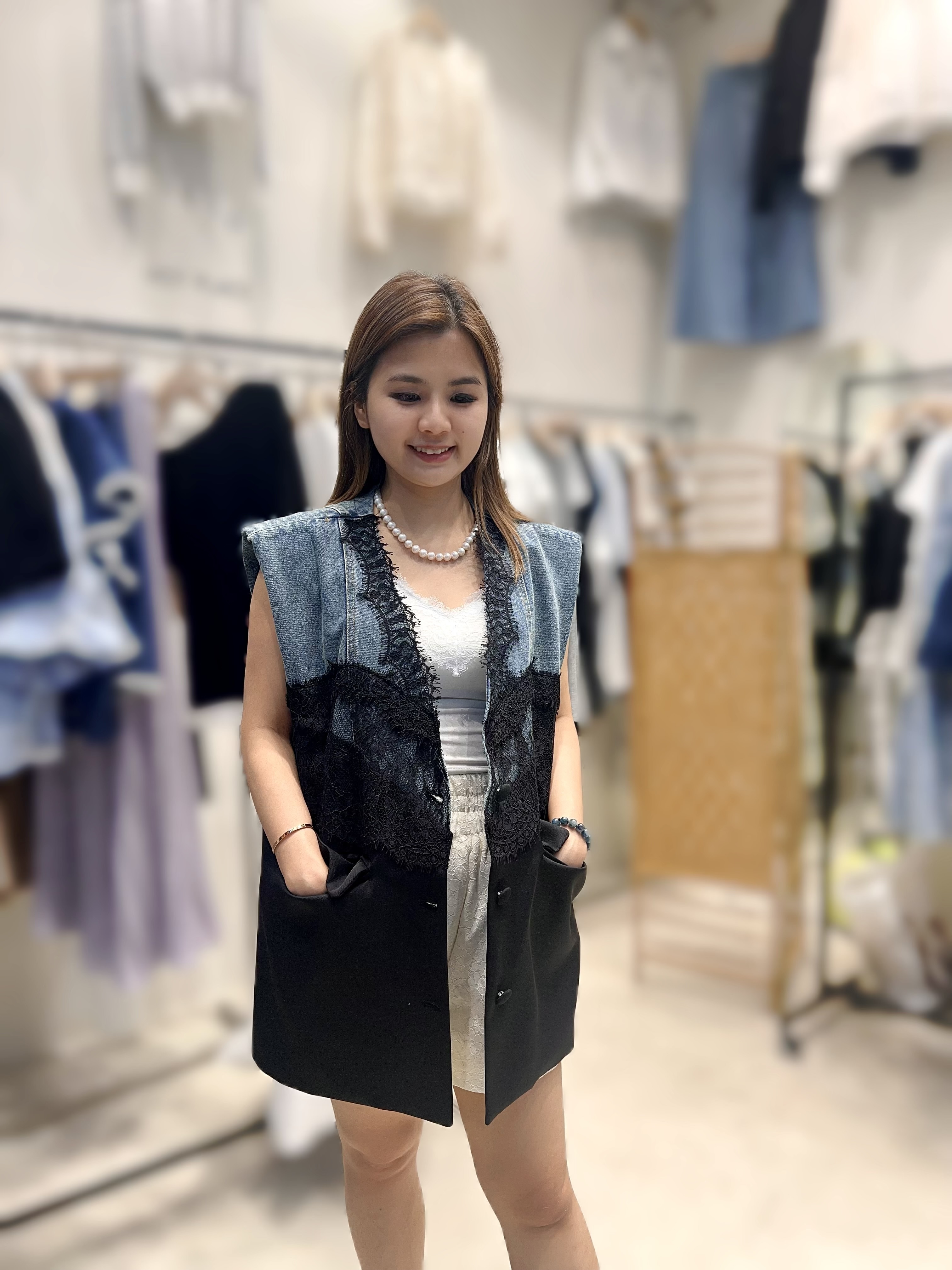 Hp36  牛仔背心   胸43  長 27.5   $499