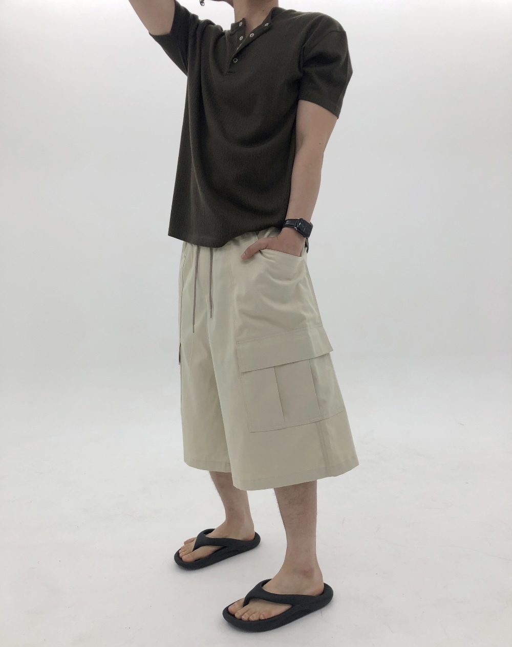 韓系工裝五分褲