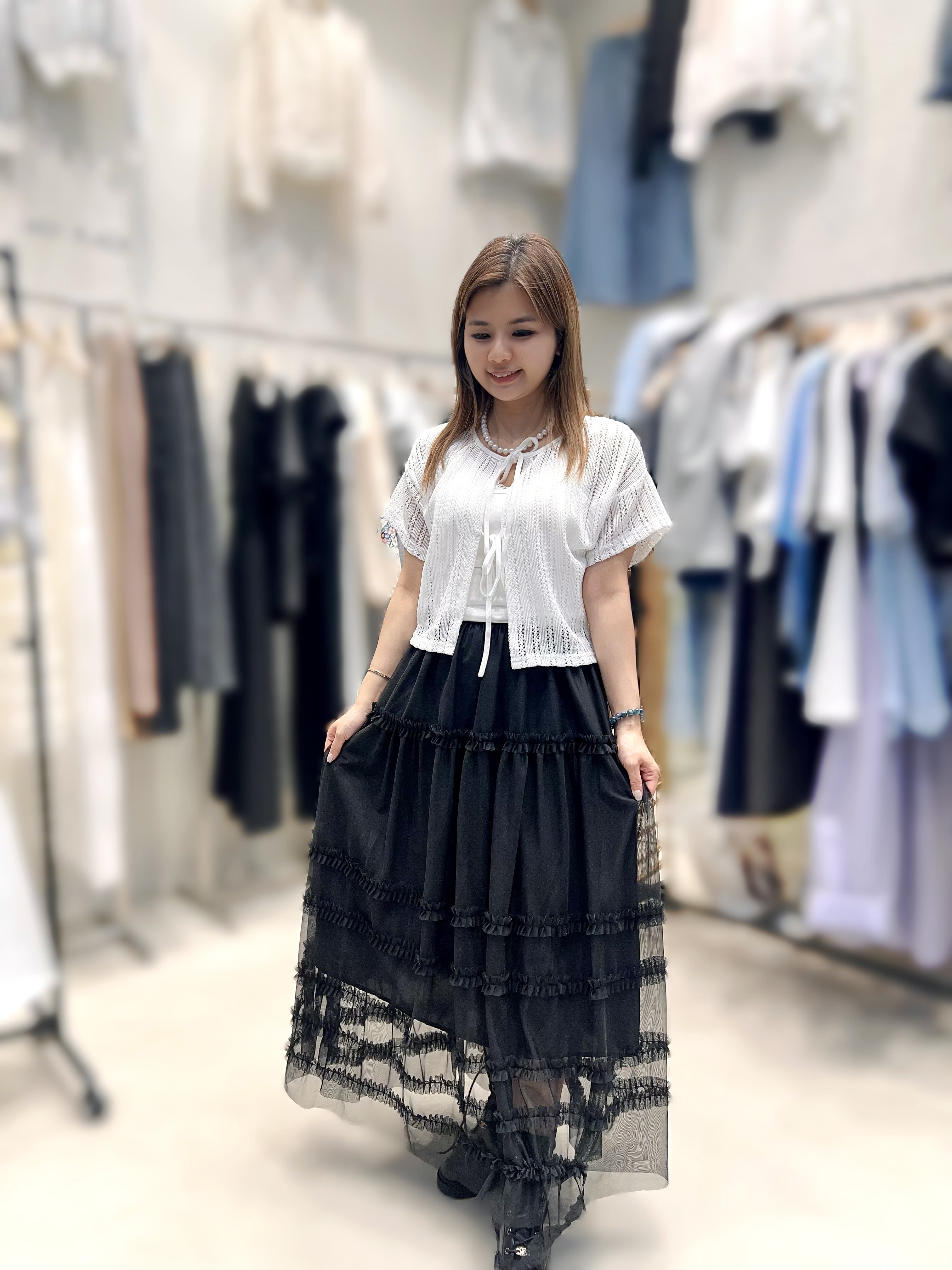 HP06  下身 長裙 腰24-41   HIP 55   長35 $399 (一口價)