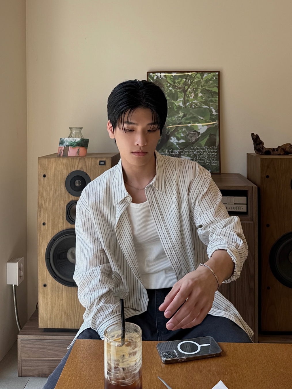 布魯納條紋襯衫