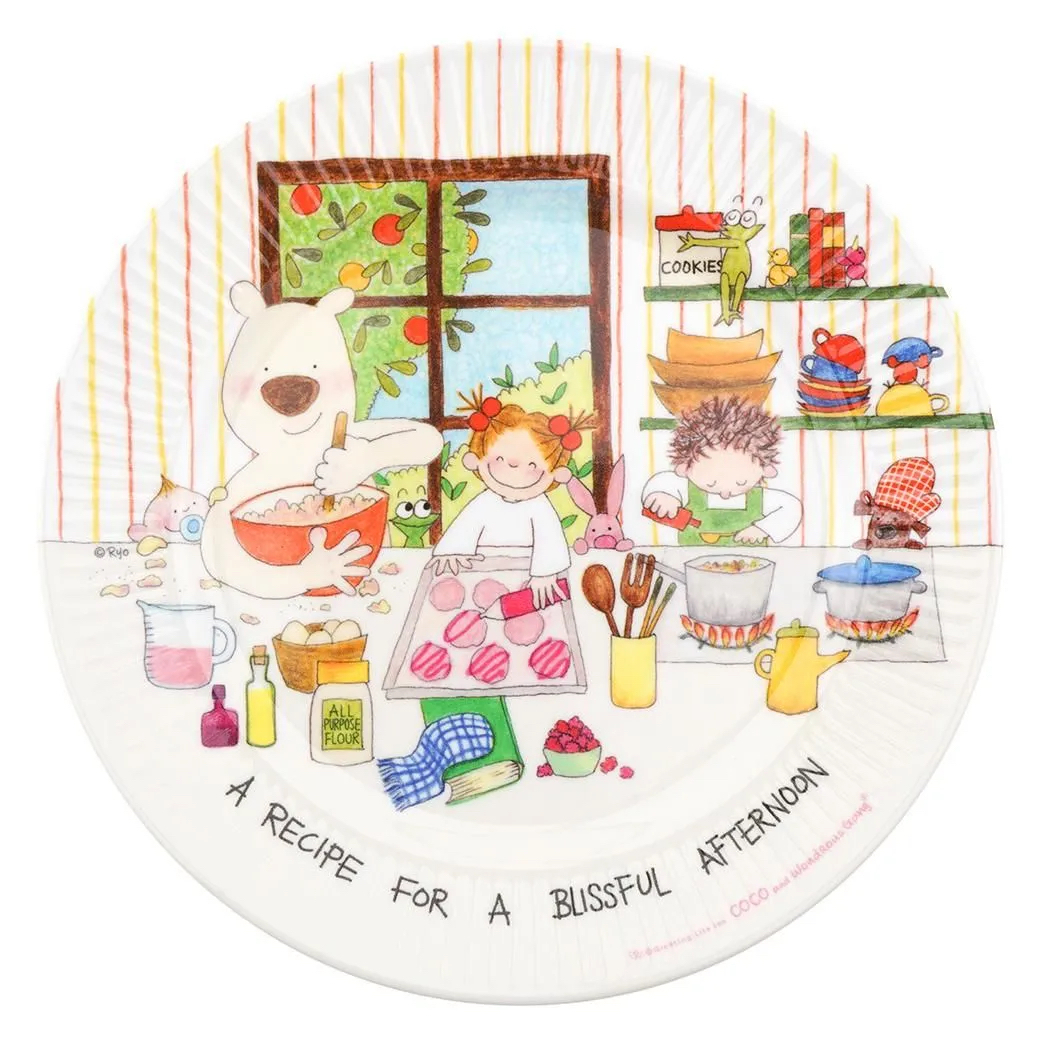 COCO醬-烹飪 17cm 圓餐盤 COCO and Wondrous Gang |日本Greeting Life