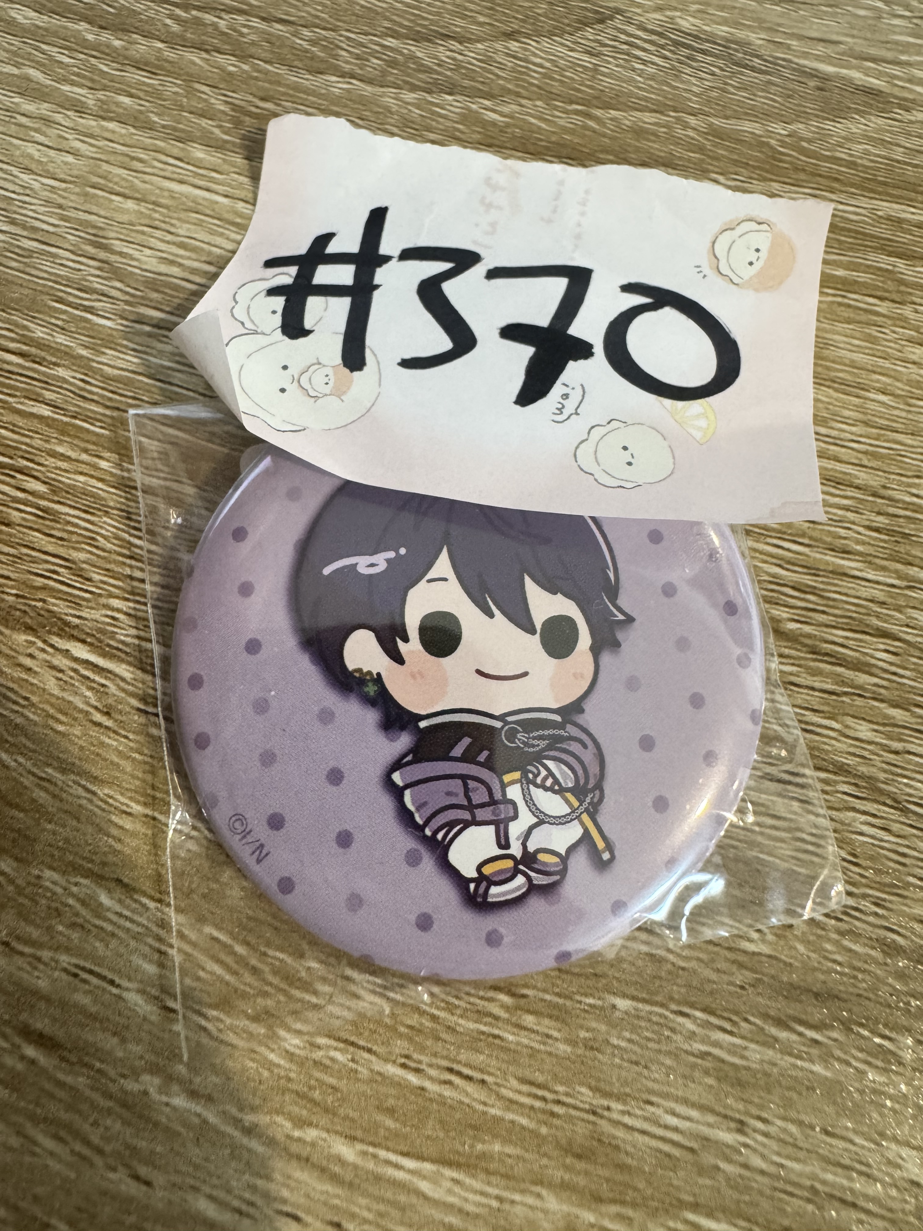 彩虹社  刀也 襟章#370