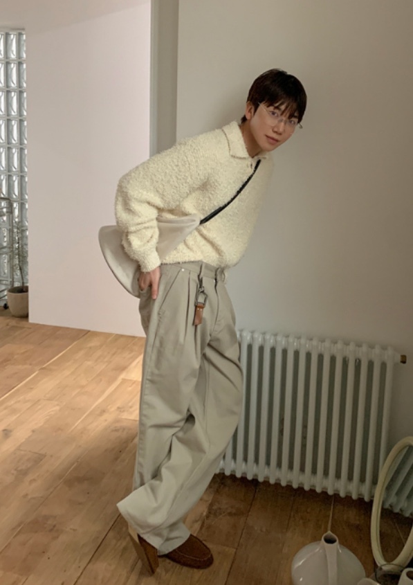 韓系立體剪裁休閒長褲