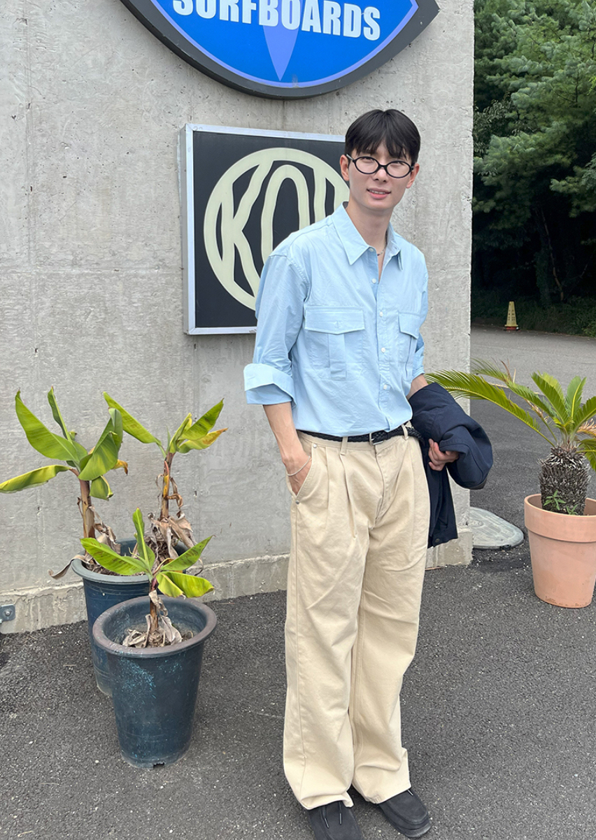 韓系立體剪裁休閒長褲