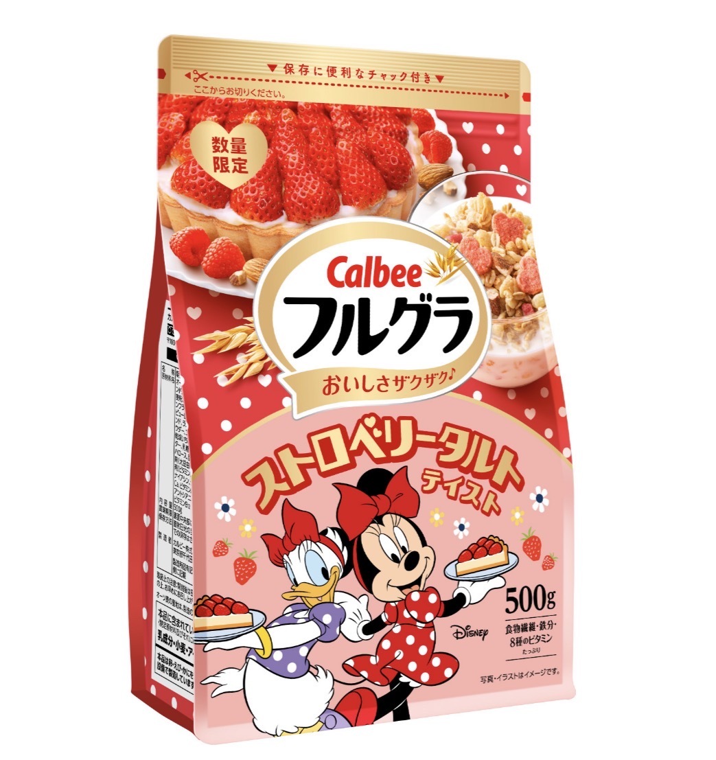 【數量限定】JP Calbee x Disney 米妮士多啤梨凍乾風味穀物脆片 500g 9002 TK260324