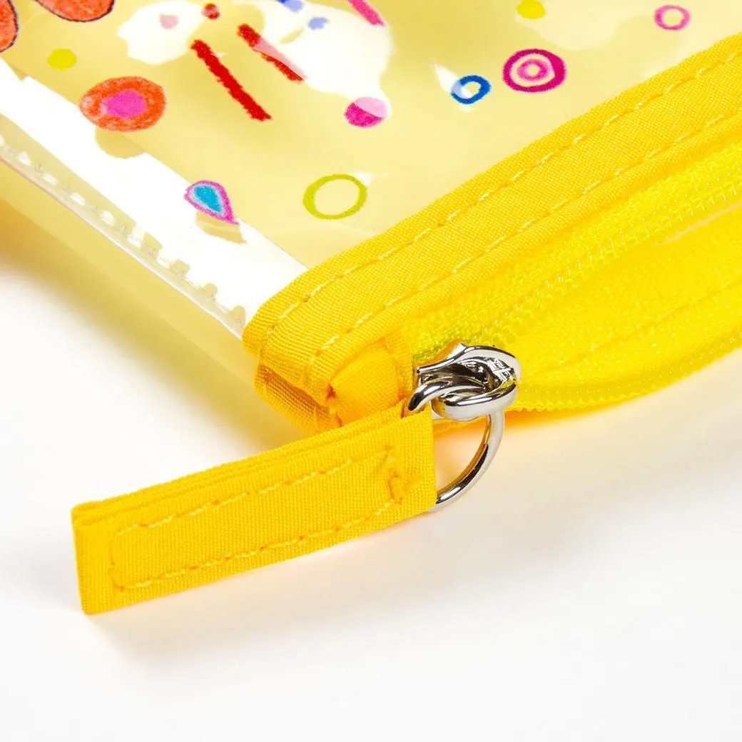 COCO醬_黃色 透明筆袋 收納包｜日本Greeting Life