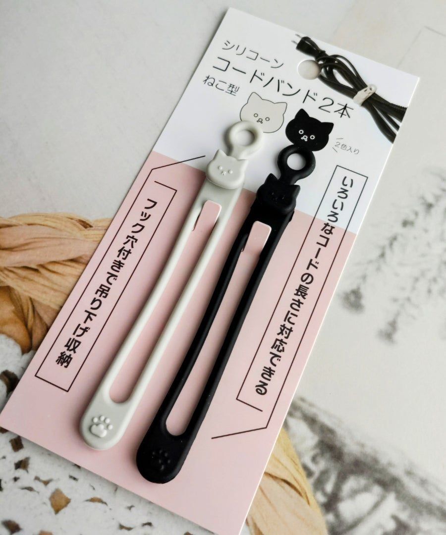 JP 貓貓造型矽膠綁線器 2條裝 9912  TK260324