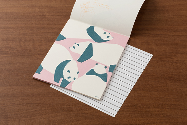 熊貓 隨心所欲 24枚信紙本／8枚信封｜日本MIDORI