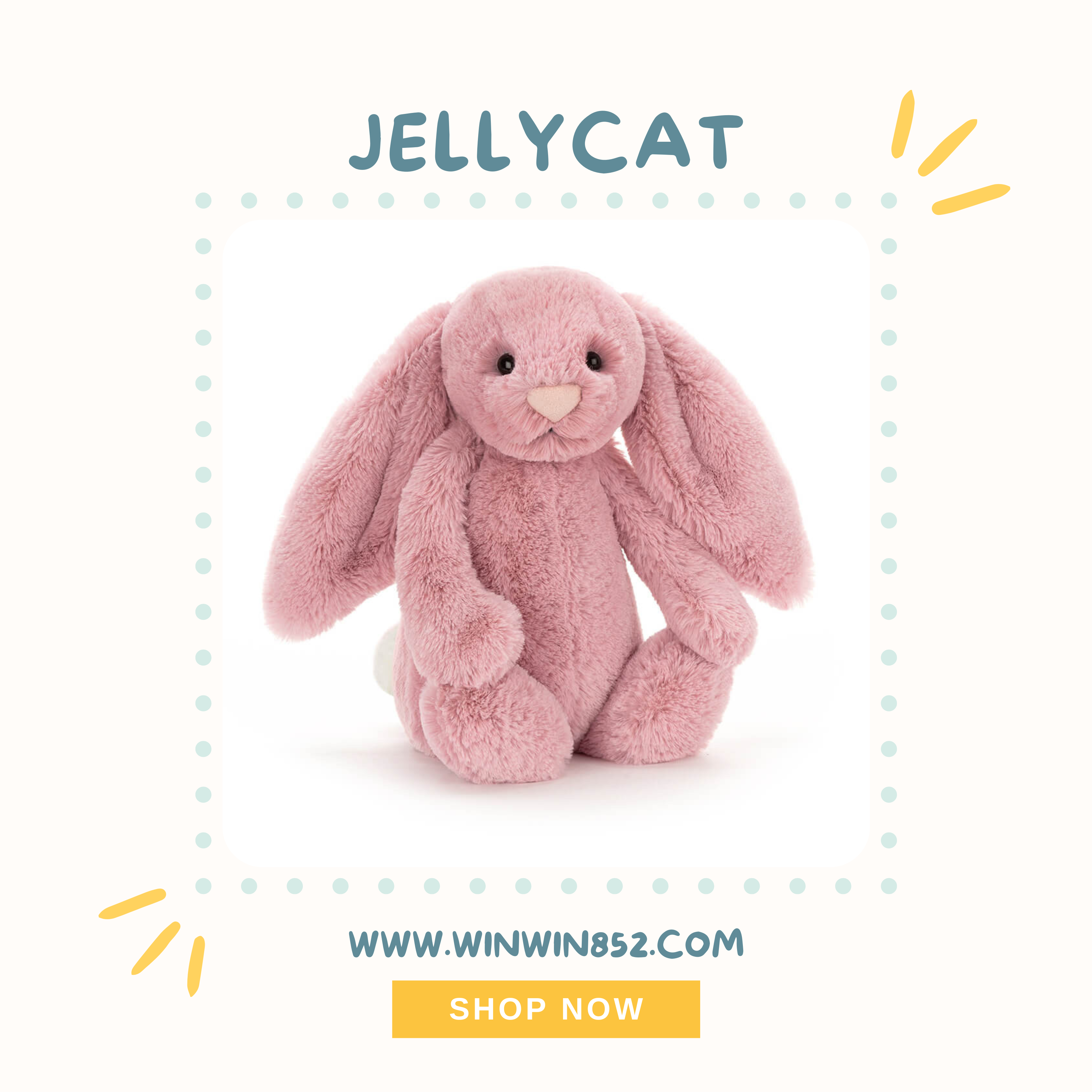 Jellycat Bashful Tulip Pink Bunny