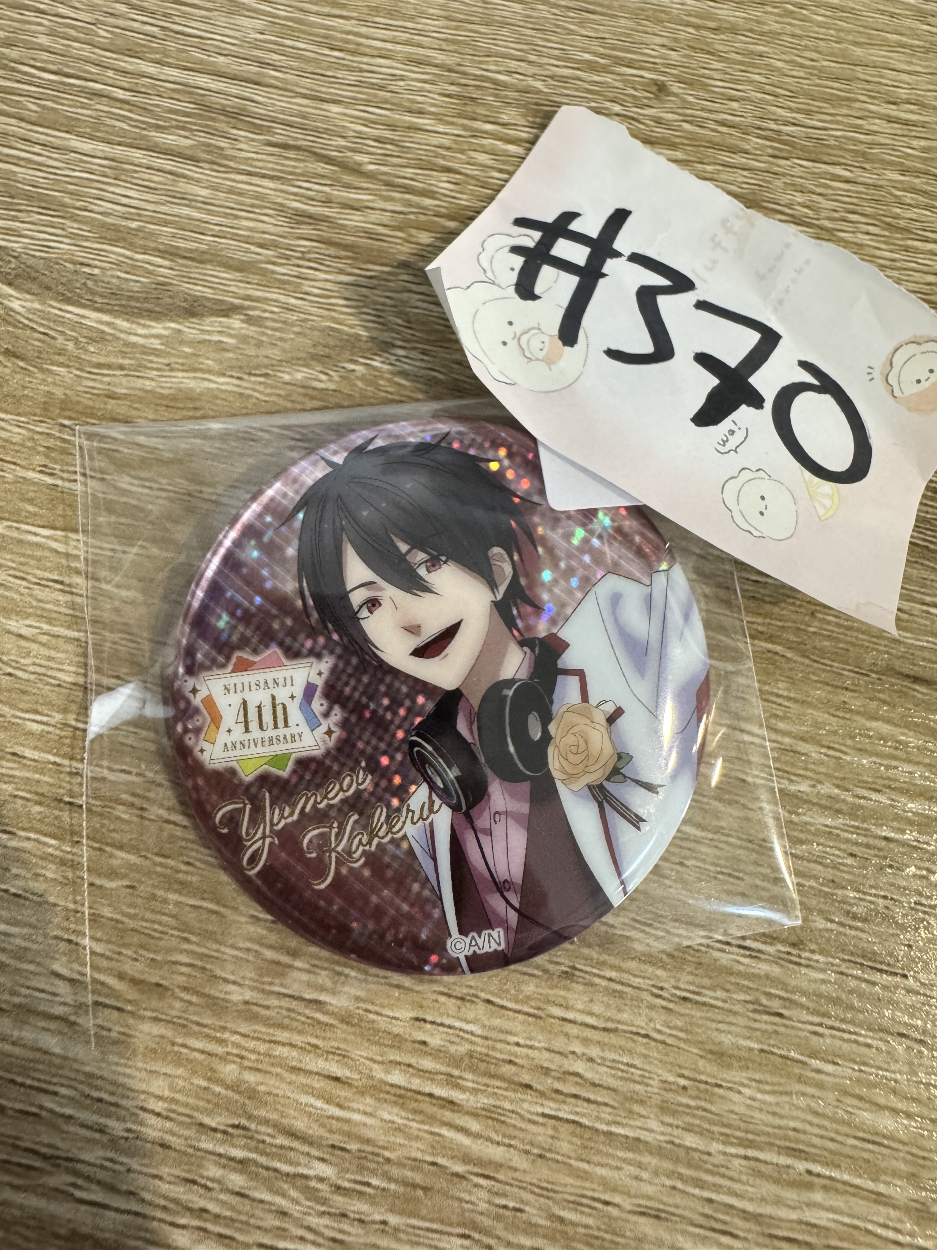 彩虹社 夢追翔 襟章#370