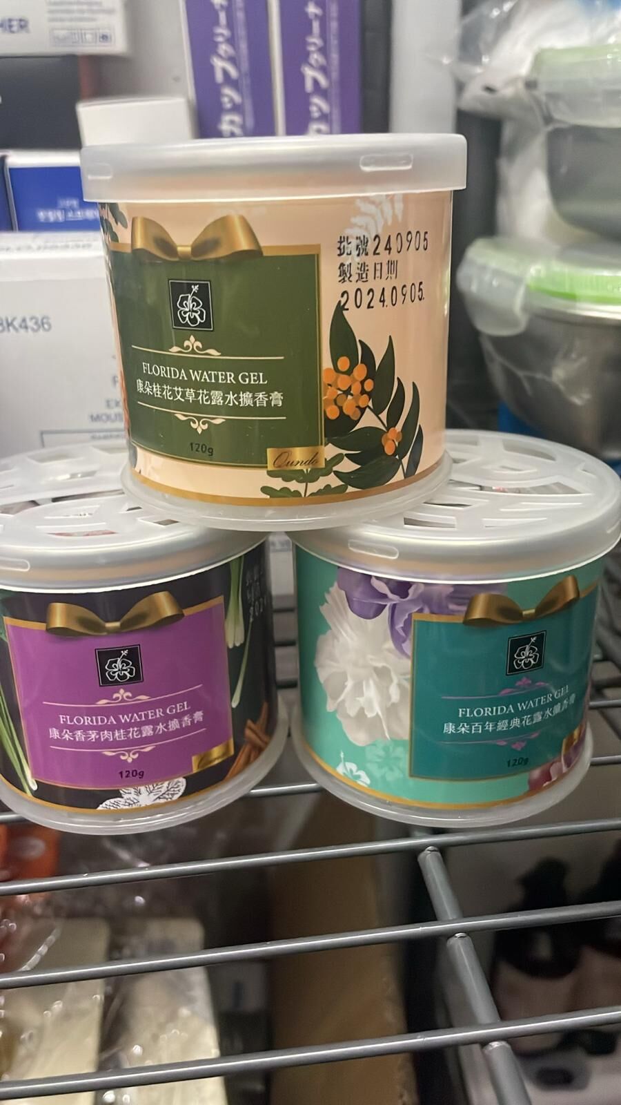 現貨 台灣百年經典花露水擴香膏 (1組3罐)（#919）