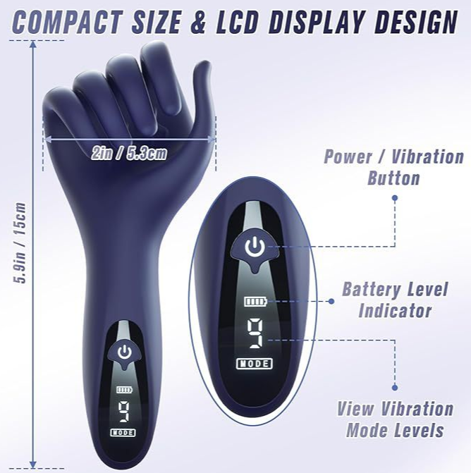 UTOO 御姐的手仿真男用按摩棒