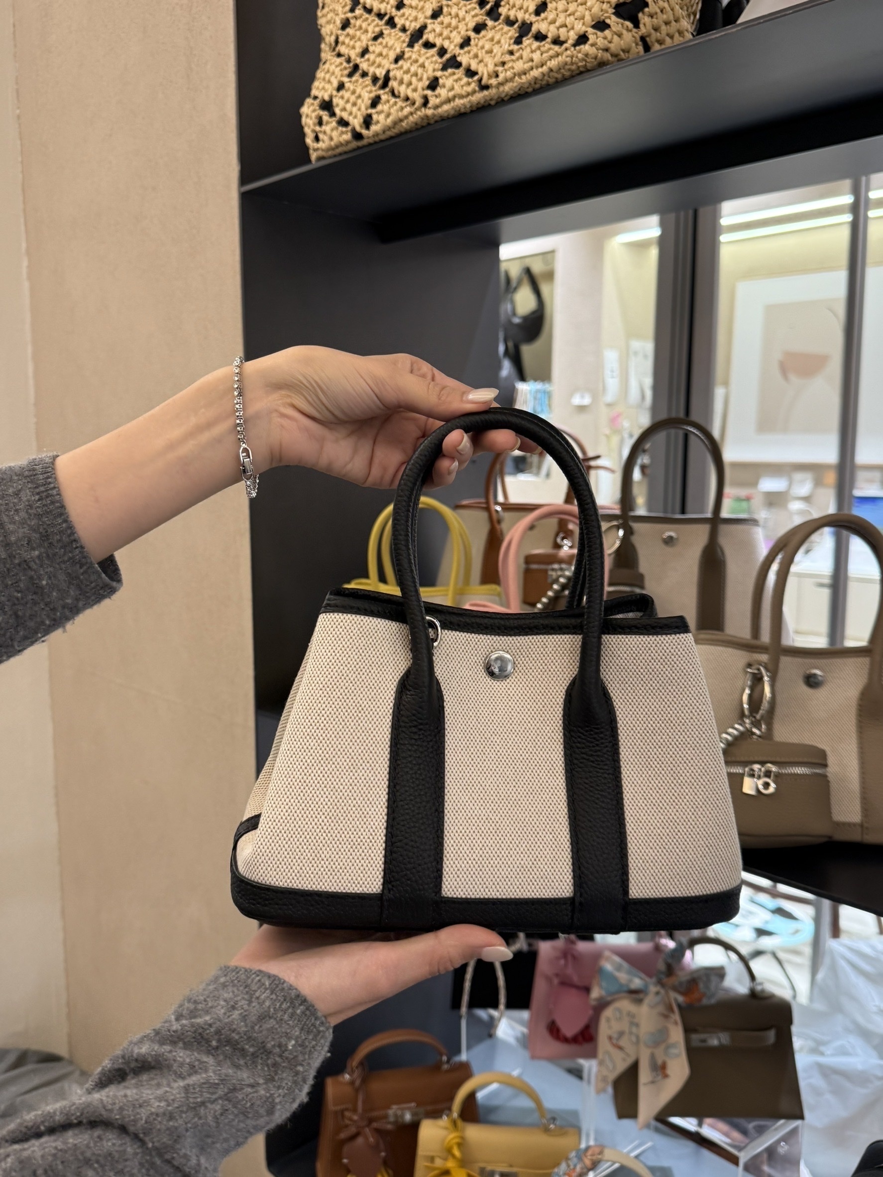 韓國連線 迷你款真皮熊貓包(附長背帶)