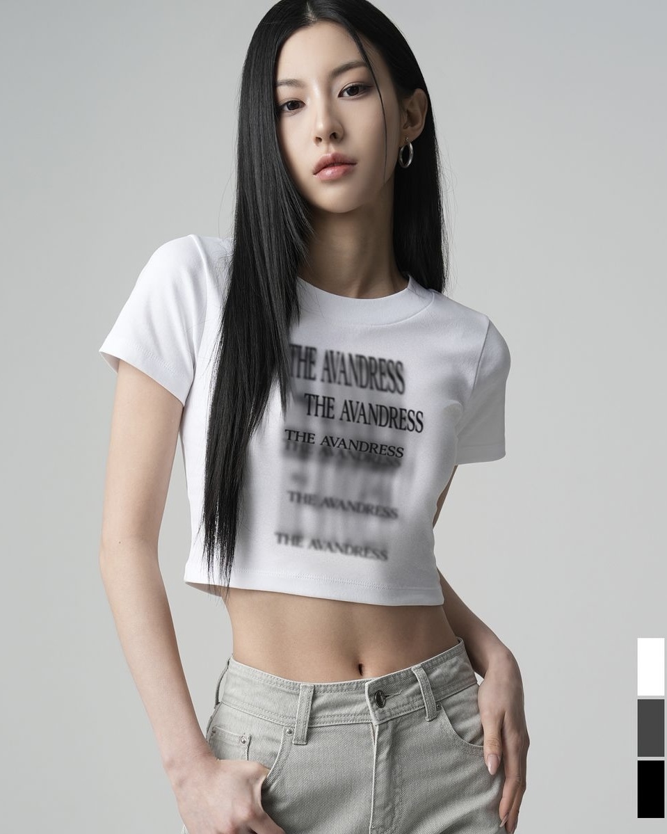 <預購> 韓國AVANDRESS經典排字純棉短版T