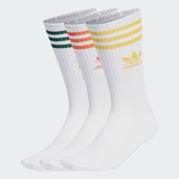 Adidas 愛迪達 Crew Sock 3str IU2661 中筒襪 白 經典 復古 舒適 三雙入