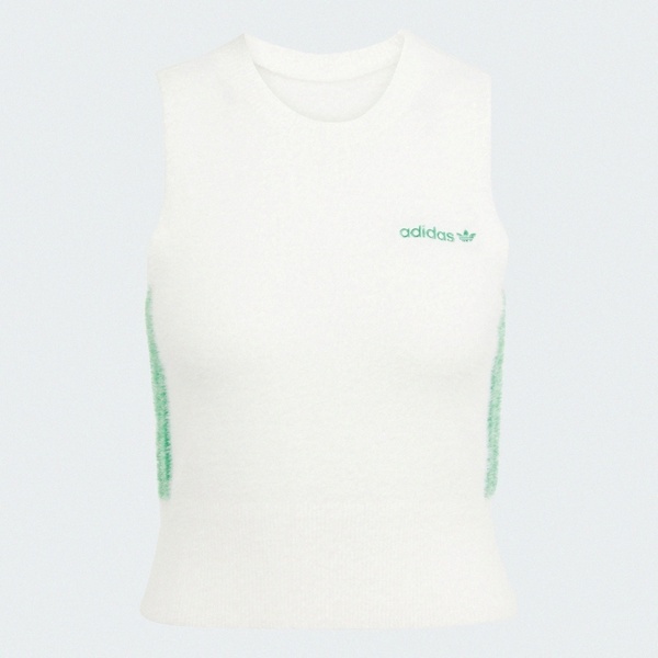 Adidas 愛迪達 Fluffy Vest JW3650 女 背心 針織背心 白 亞版 穿搭