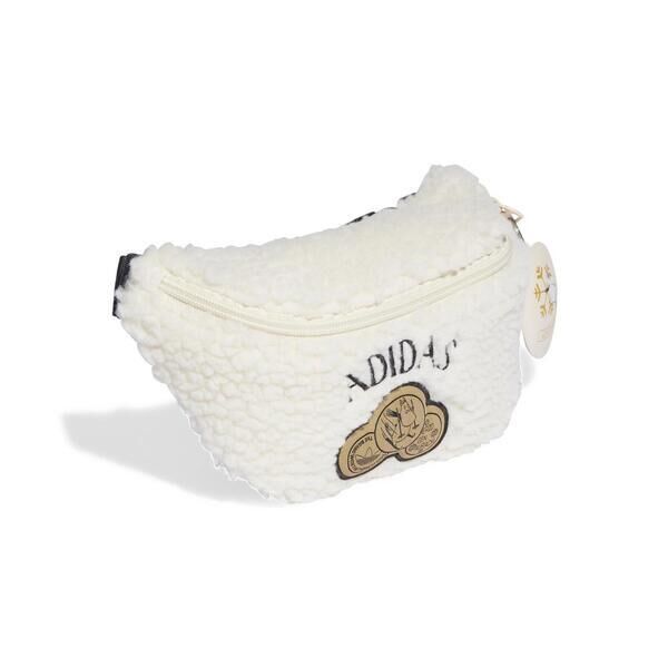 Adidas 愛迪達 Waistbag II3397 腰包 米 毛絨 聯名款 輕便小包