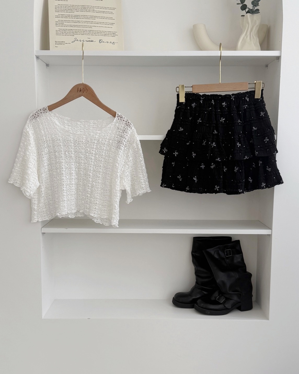 法朵Fado shop｜透膚紋理感短版上衣 0715002 四色