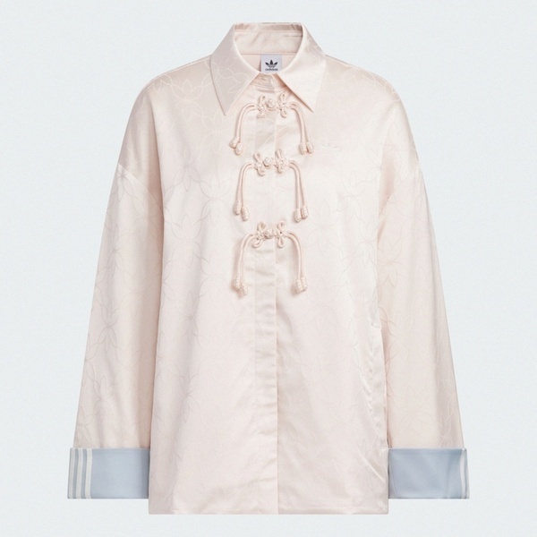 Adidas 愛迪達 New Cn Shirt Jk KB6408 女 襯衫式外套 休閒穿搭 粉 亞版 CNY