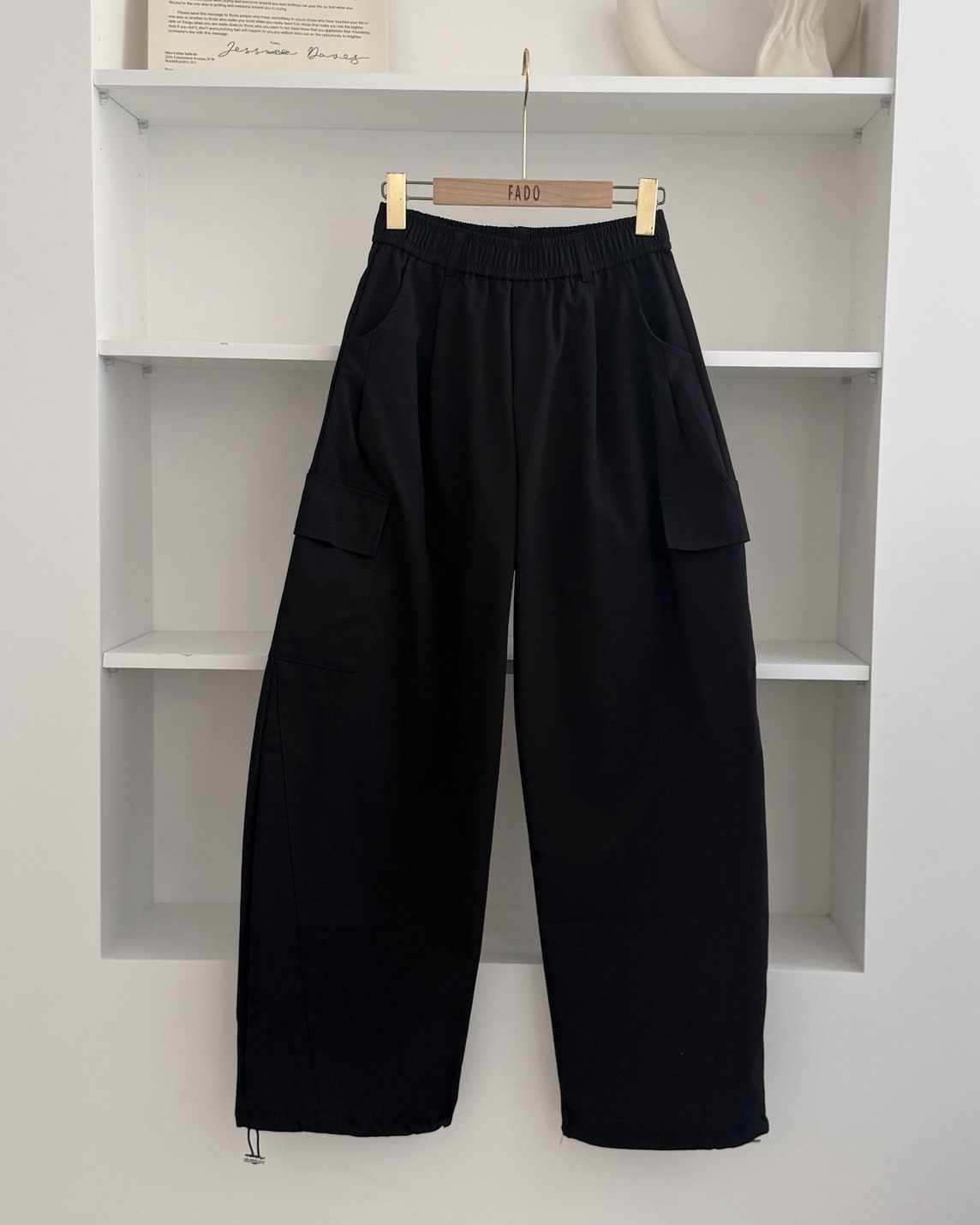 法朵Fado shop｜鬆緊腰工裝彎刀褲 273C072 三色