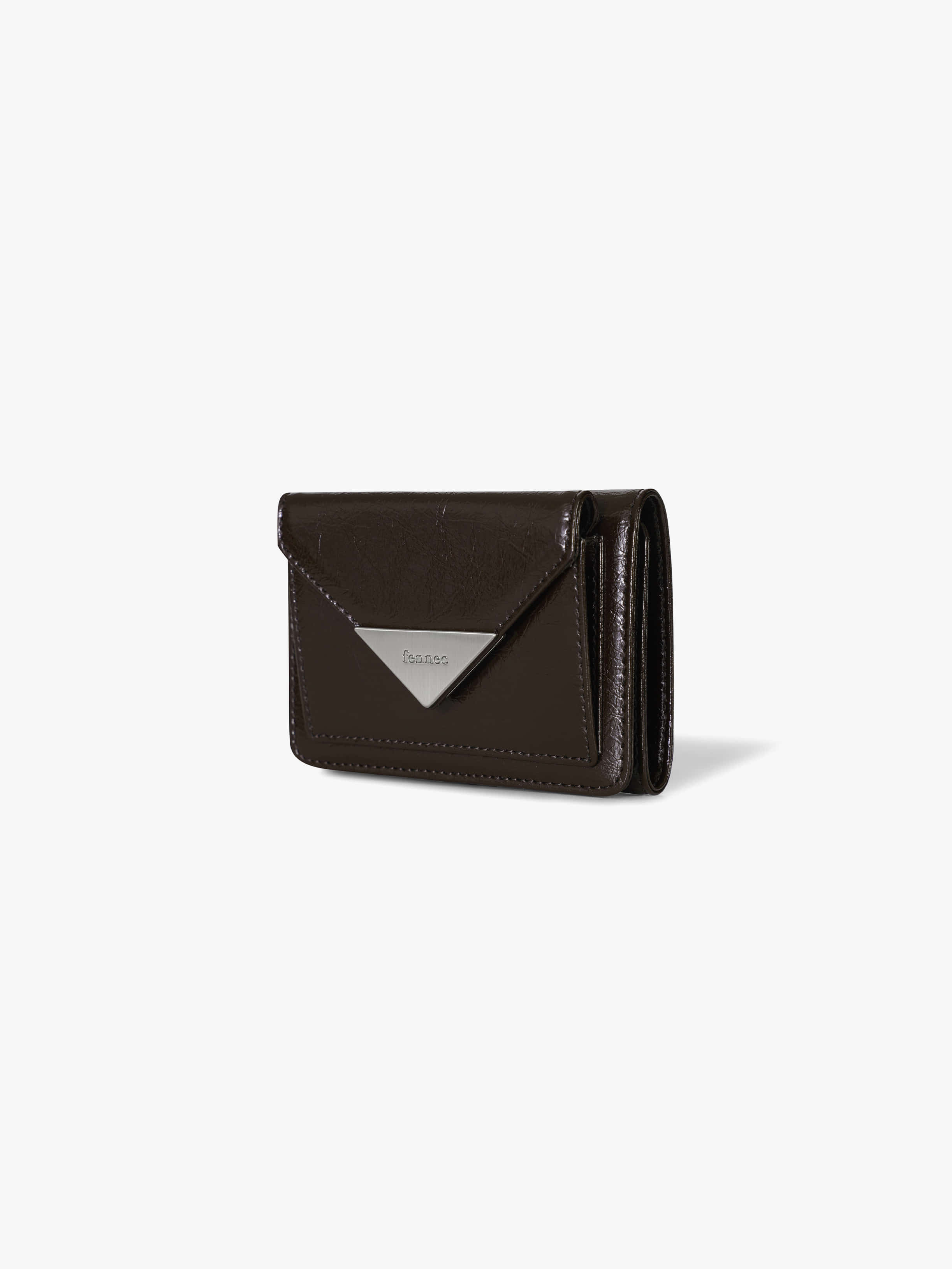 fennec - TRIANGLE COIN POCKET WALLET (ESPRESSO)