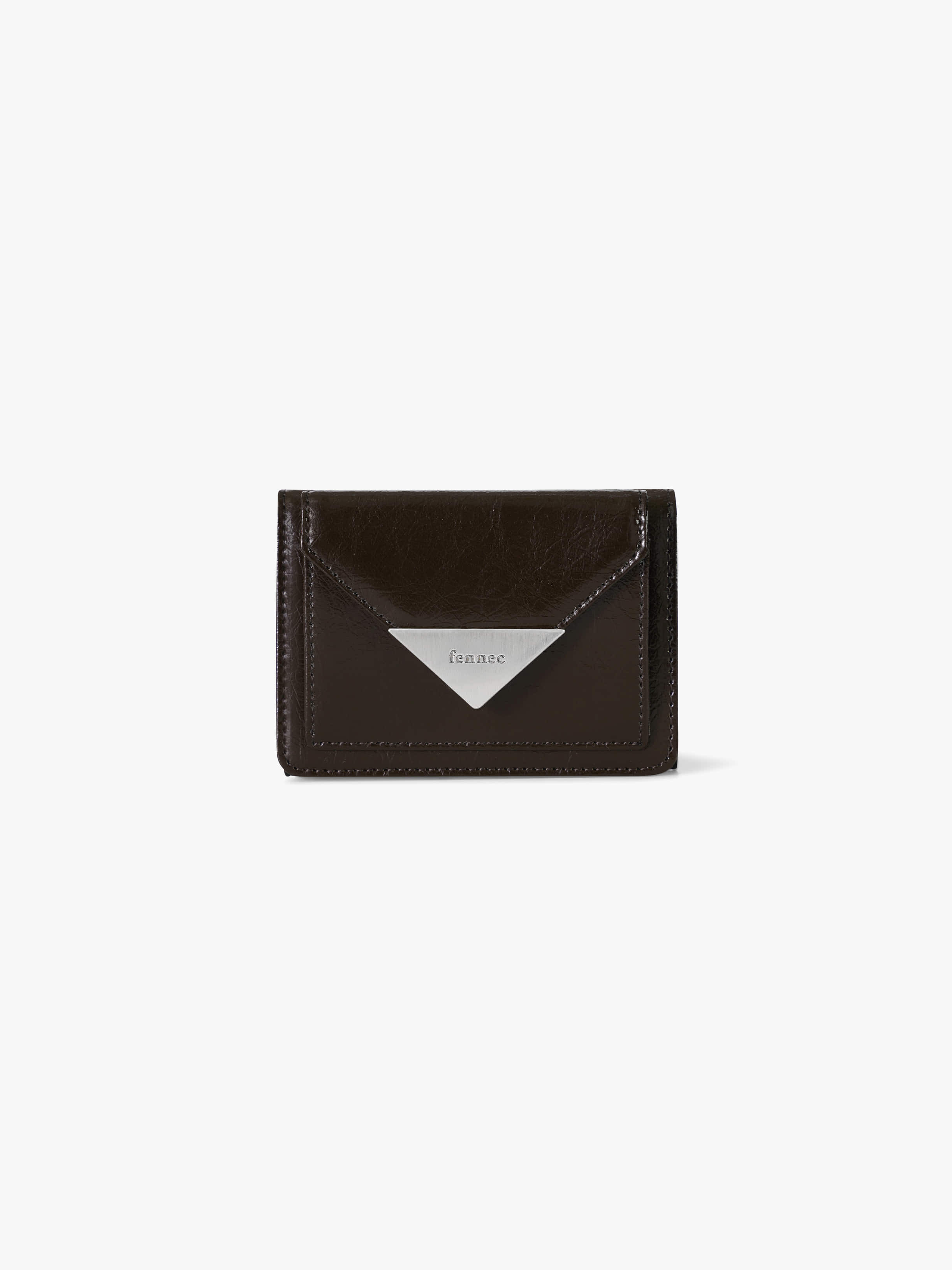 fennec - TRIANGLE COIN POCKET WALLET (ESPRESSO)