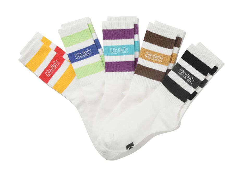 XE040 KODAK 特色印花襪子5對裝