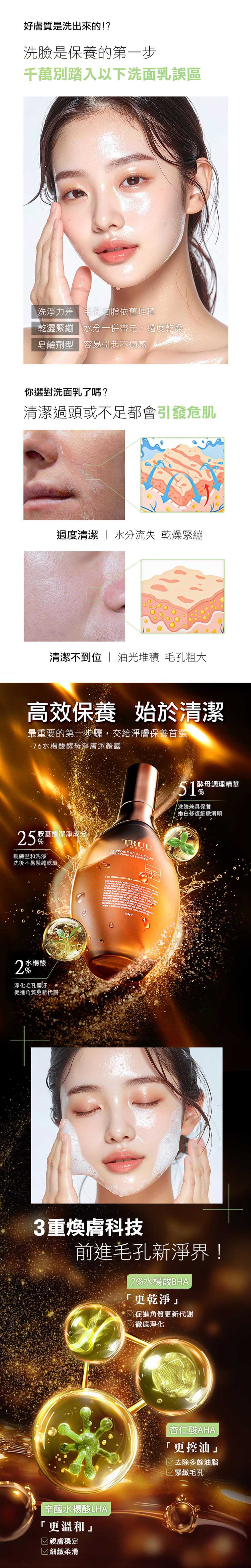 TRUU 76水楊酸酵母淨膚潔顏露 150g