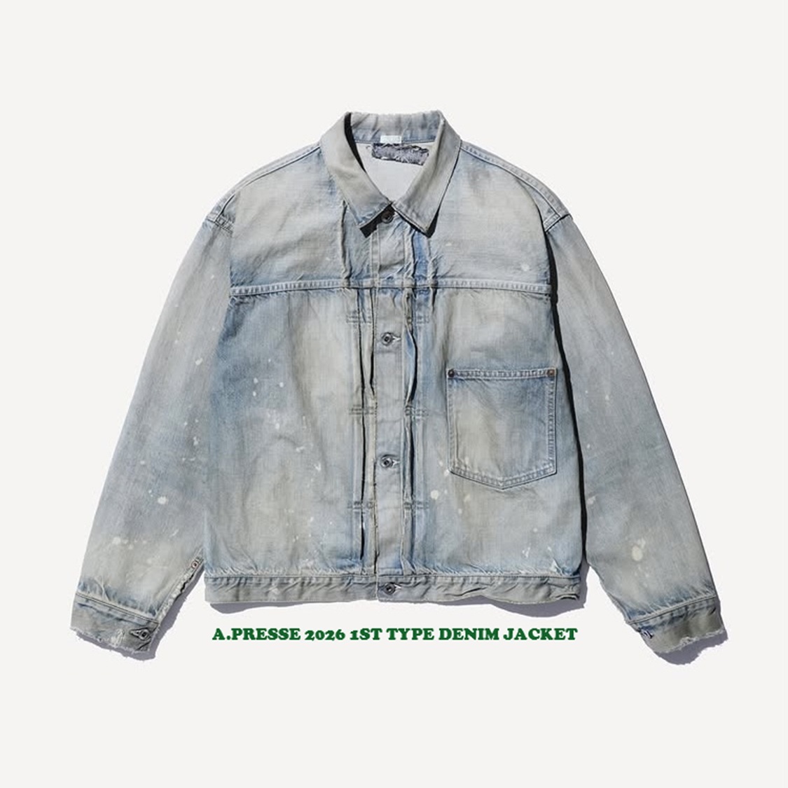 A.PRESSE 2026 1ST TYPE DENIM JACKET (26SAP-01-56) - PRE ORDER ITEM (預訂中)