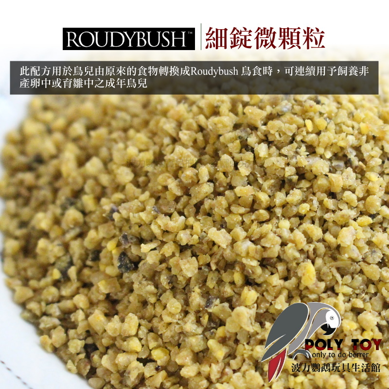 波力嚴選 Roudybush 蘿蒂布姬滋養丸 日常保健配方 細錠微顆粒 營養丸 日糧 精緻飼料 波力鸚鵡玩具生活館