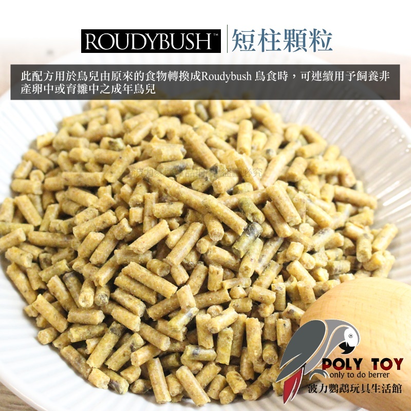 波力嚴選 Roudybush 蘿蒂布姬滋養丸 日常保健配方 短柱顆粒 營養丸 日糧 精緻飼料 波力鸚鵡玩具生活館