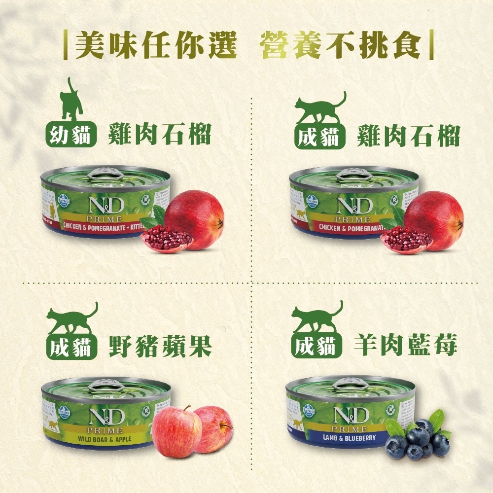 Farmina 法米納｜天然頂級無穀主食罐 天然藜麥無穀機能主食貓罐 貓主食罐