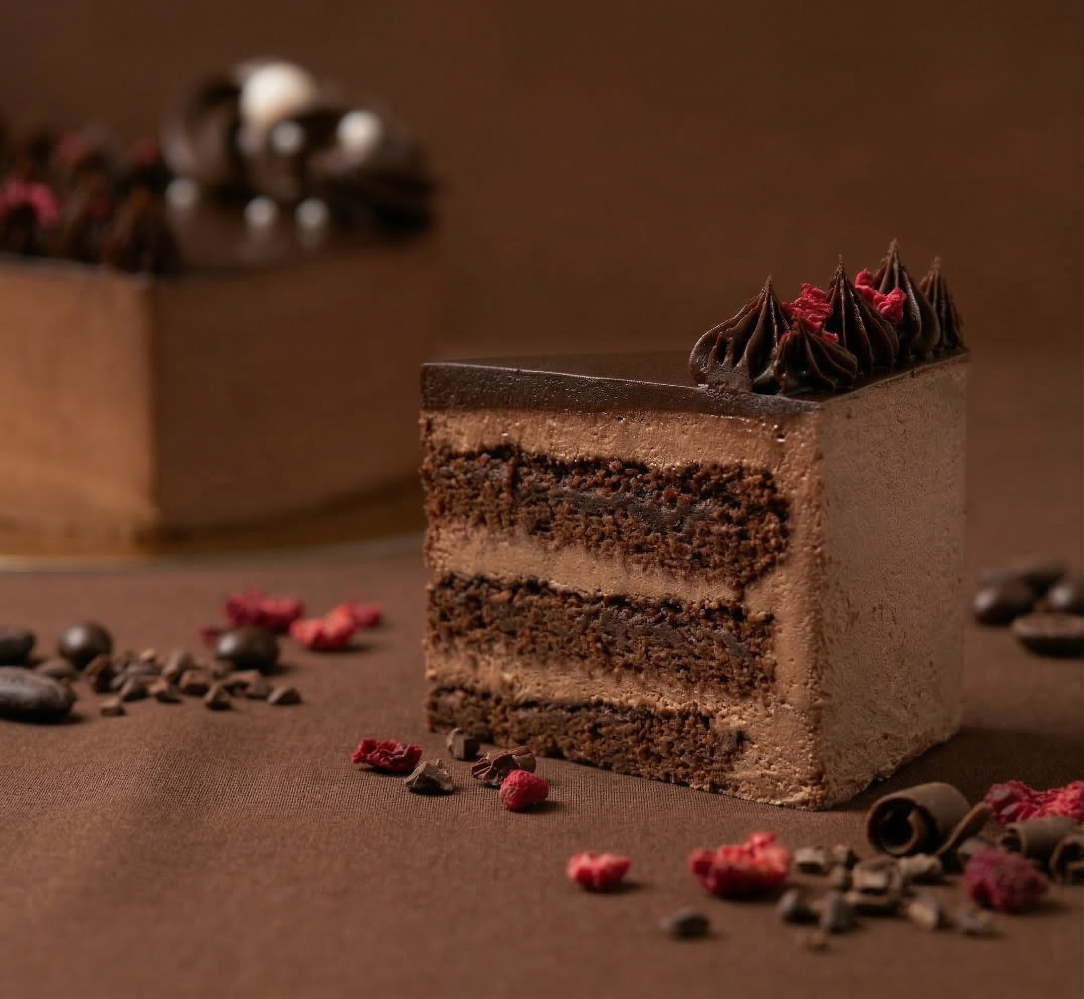 舞蝶巧克力 6-8吋【2026母親節蛋糕/73%苦甜巧克力/心型蛋糕】